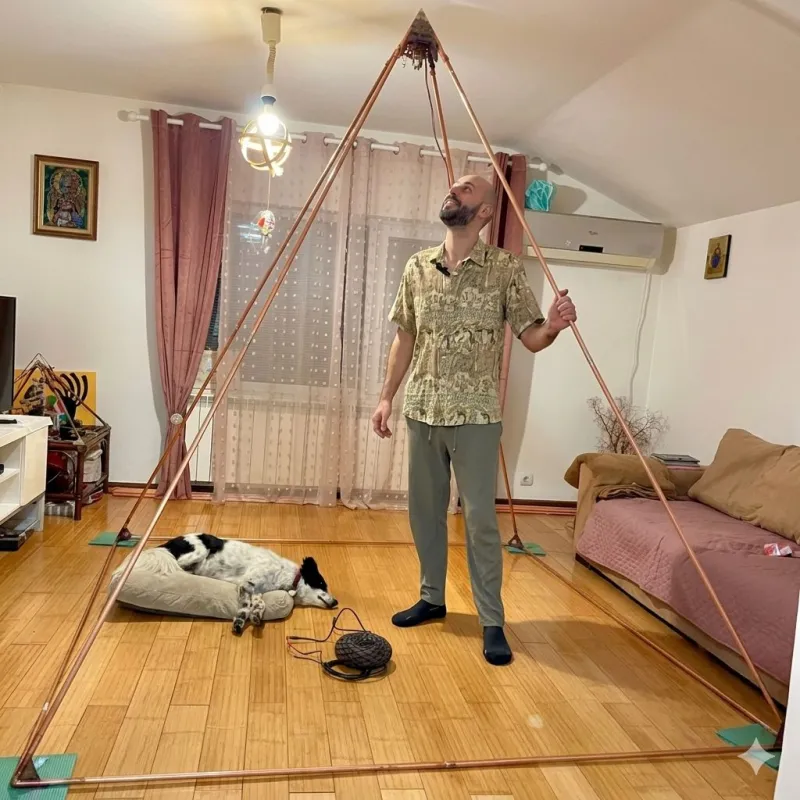 Orgon cu tehnologii avansate – nucleu energetic pentru piramidă de meditație 2,3 m